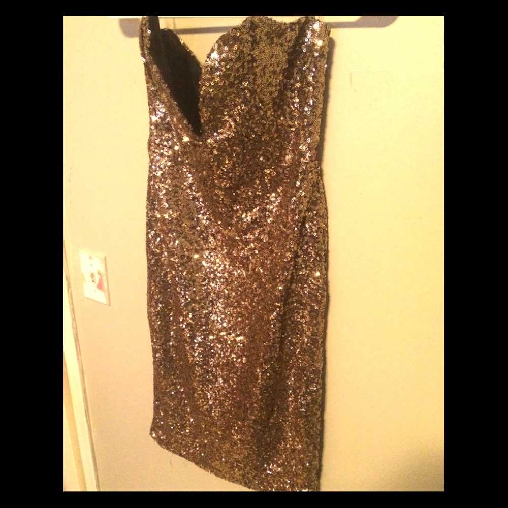 Gold agaci dress